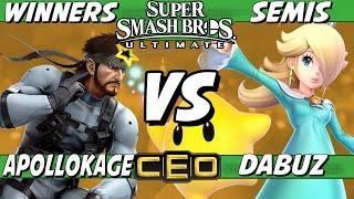 CEO 2023 - ApolloKage Snake vs Dabuz Rosa Winners Semis - Smash Ultimate