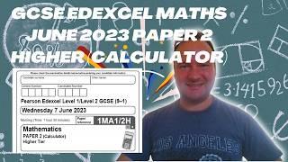 GCSE Edexcel Maths June 2023 Paper 2 Higher Tier Calculator #maths #matheducation #edexcelmaths