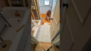 Bathroom Reno Part 18 #diy #bathroomrenovation #homeimprovement #renovation #homerenovation