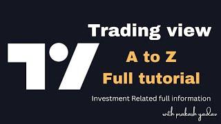 TRADING VIEW FULL TUTORIAL IN HINDI HOW TO USE TRADING VIEW WEBSITE IN LEPTOP OR PC TRADING