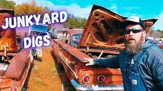MASSIVE Classic Car Salvage Yard  Trucks + Autos  Whites Service Station #Junkyard Digs #Restored