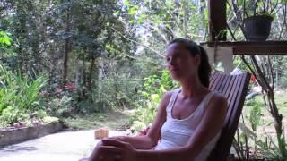 Beth Azore at the Chaya Garden Ashram Belize Yoga Hot Spot