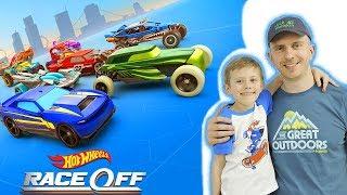 МАШИНКИ ЛУЧШАЯ Бесплатная гоночная Игра Hot Wheels RACE OFF. Даник и Папа