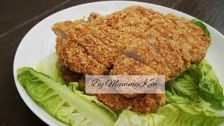 Crispy Baked Tonkatsu Deep Fried Pork 脆皮烤炸猪排 MummyKim