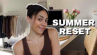 mid-year summer RESET guide  wellness goals new identity revamping your environment 