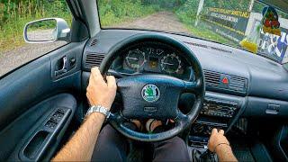 2002 Skoda Octavia I 1.9 TDI 90 HP 0-100 POV Test Drive #884 Joe Black