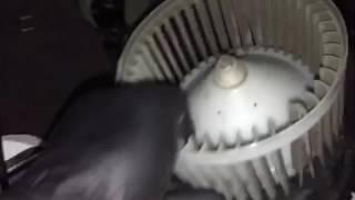 2007 - 2012 Nissan blower motor replacement without removing the dash Video 2 of 3.