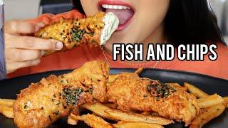 ASMR FISH and CHIPS Crunchy Eating Sound MUKBANG