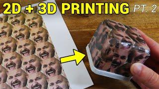 Full colour first layers on your 3D prints part 2 - Laser and inkjet printers too