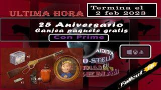 Fallout76  Canjear paquete 25 aniversario