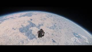 4K Star Citizen - Seemless Landing on Beautiful Planetary Landscapes In 4K Ultrawide UHD