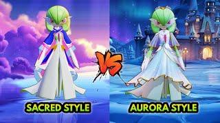 Gardevoir Sacred vs Aurora Style Holowear Comparison Pokémon Unite