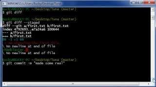 Git Tutorial - 9 - Comparing the Staging Area with the Repository