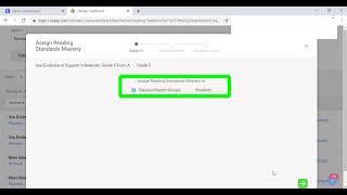 iReady Assigning a Standards Mastery Assessment Teacher
