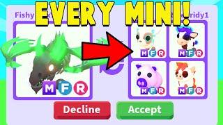 Trading for EVERY MEGA MINI PET in Adopt Me