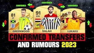 FIFA 23  NEW CONFIRMED TRANSFERS & RUMOURS  ft. Salah Greenwood Lukaku…