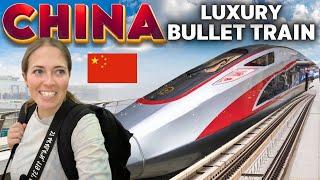 LUXURY Business Class on Chinas HIGH SPEED TRAIN  Guangzhou to Shenzhen SURPRISED us 