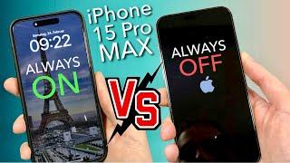 Wie viel Akku verschwendet das ALWAYS ON Display beim iPhone 15 Pro Max ?? Mein TEST
