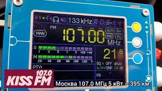 Радио Kiss FM Москва 107.0 МГц 5 кВт  395 км.