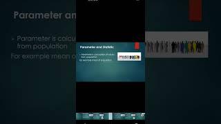 Parameter and statistic