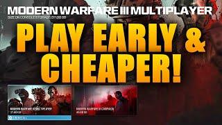 How to Download MW3 Multiplayer & Zombies play EARLY & Cheaper Modern Warfare 3 Early Pre-Download