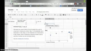 Finding Slope and Intercept in Google Spreadsheet