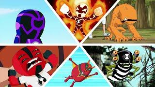 ben 10 all baby alien transformation  montage  