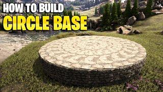 Ark How To Build A Circle Base EASY METHOD