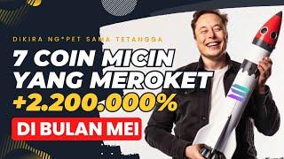 7 KOIN MICIN Yang MEROKET +2.200.000% Di Bulan Mei Blockchain Solana