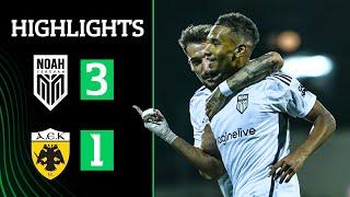 Noah 3-1 AEK Athens UEFA Conference League 3rd Qualifying Round 1st Leg  Highlights