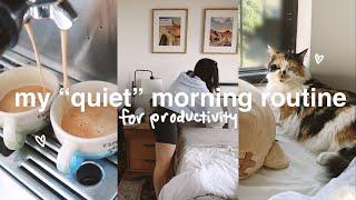 my quiet morning routine + my rules for a productive day 2023