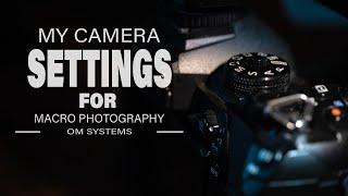 My camera settings for macro photography