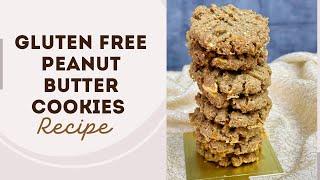 GLUTEN FREE PEANUT BUTTER COOKIES RECIPE #glutenfreecookies #peanutbuttercookies #vegancookies