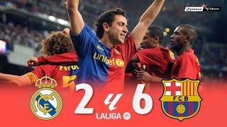 Real Madrid 2 x 6 Barcelona ● La Liga 0809 Extended Goals & Highlights HD