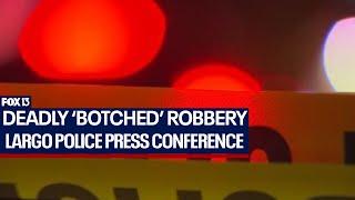 Deadly botched robbery press conference