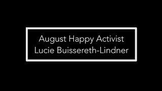 August 2019 Happy Activist Lucie Buissereth-Lindner