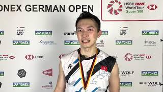 Ng Ka Long Angus wins German Open 2023 - Post-match interview