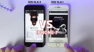 iOS 15.8.2 Vs iOS 15.8.1 on iPhone 7 Full Speed Test