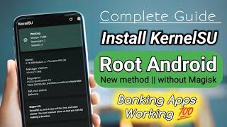 KernelSU New Root Method for all Xiaomi devices Supported Banking apps Ft. Mi 11x 