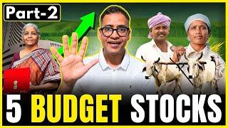 5 Budget Stocks PART 2 Set To Rally? Time to buy before budget? Rahul Jain Analysis #budget2024