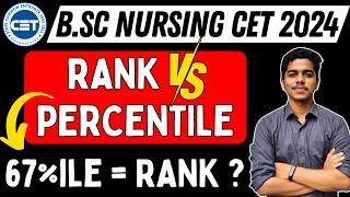 MH BSc Nursing CET 2024  Rank vs Percentile  MH BSc Nursing Admission 2024  #bscnursing