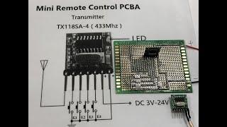 QIACHIP RF433M Module Receiver and Transmitter Built-in Learning Code 1527 Decoding 4 Channel Output