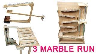 3 Asombroso Marble Run Machine Circuito de Carreras Para Canicas