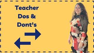 Dos and Donts of Teaching  Dos and Donts of Teacher  Dos and Donts Teacher Edition