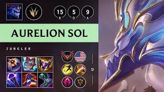 Aurelion Sol Jungle vs Nidalee Triple Kill Dominating - NA Grandmaster Patch 14.17