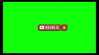 Yeni Yeşil Ekran Abone OL Butonu  Green Screen