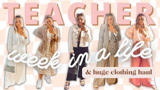 AUSSIE TEACHER WEEK IN A LIFE AND WARDROBE 2022 - Huge clothing haul