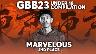 Marvelous   2nd Place Compilation  GRAND BEATBOX BATTLE 2023 WORLD LEAGUE