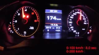 Audi A4 B8 2.0tdi 170HP acceleration 0-100 0-200