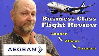 Flight Review Aegean Airlines London to Athens to Larnaca - Business Class